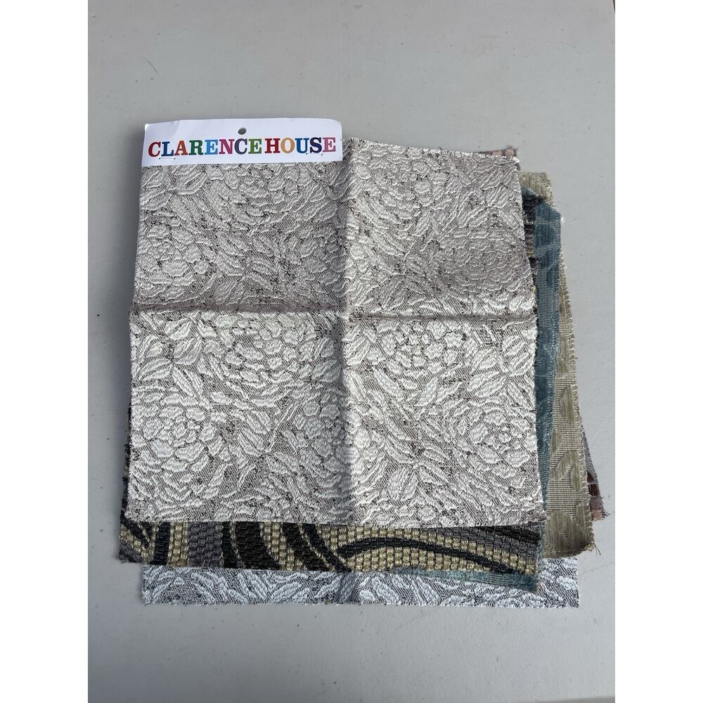 Lot Of 80 Clarence House Sample Fabric Swatches (15x15 6x6)